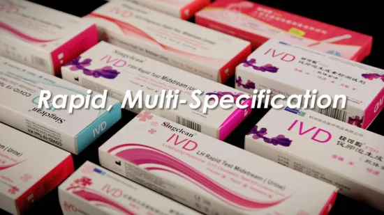 Singclean Ivd Vendita all'ingrosso di forniture mediche Antigene diagnostico rapido Ovulazione Std Urina Drug HIV Kit di strisce per test di gravidanza (metodo dell'oro colloidale)